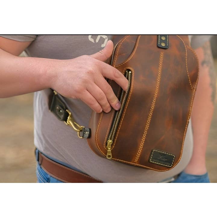 The Master Tanners - Wholesale Crossbody Bag - Men's - Genuine Leather Sling Bag Cross Body Bag For Men8