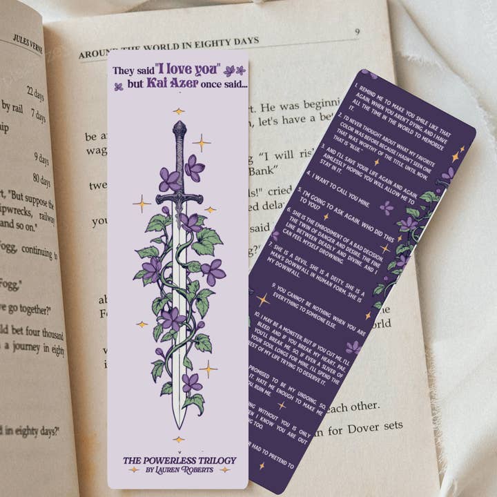 Awfullynerdy.co - Wholesale Bookmark - Powerless Kai Quotes inspired Dual-Sided Cardstock Bookmark