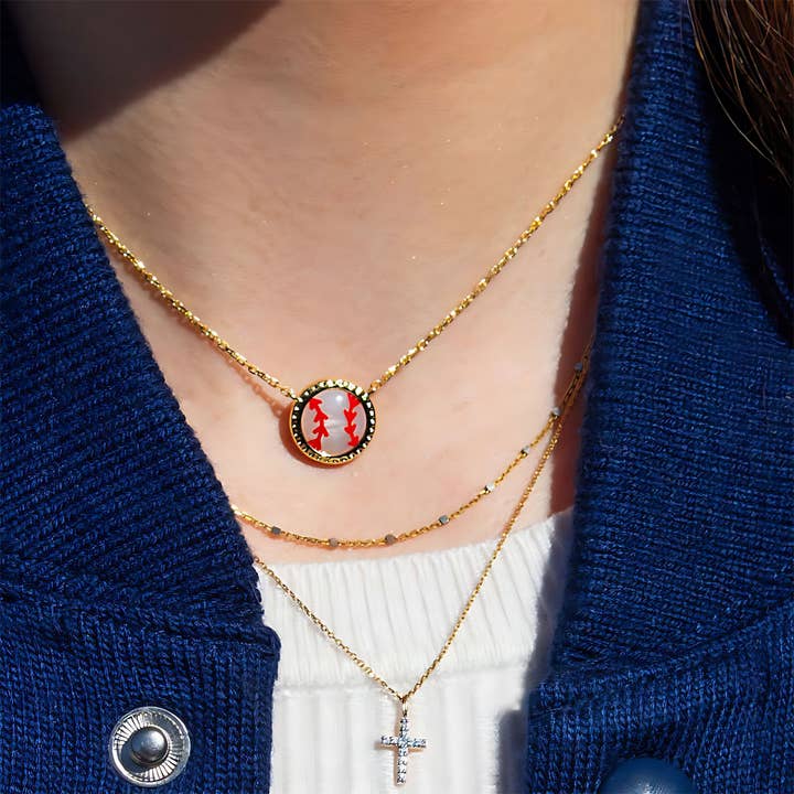 ACCITY - Wholesale Pendant/Charm Necklace - Football Basketball Small Pendants Sports Necklace_CWMM3751