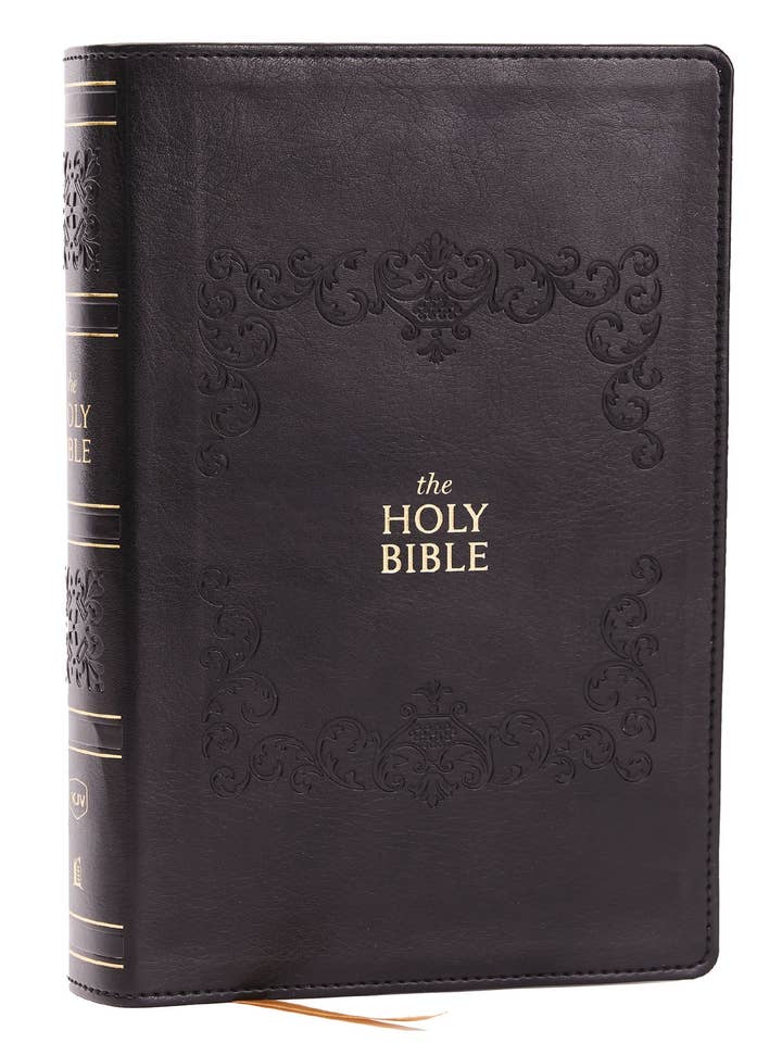 KJV Holy Bible Personal Size Giant Print Leathersoft Red for wholesale by HarperCollins Christian Publishing