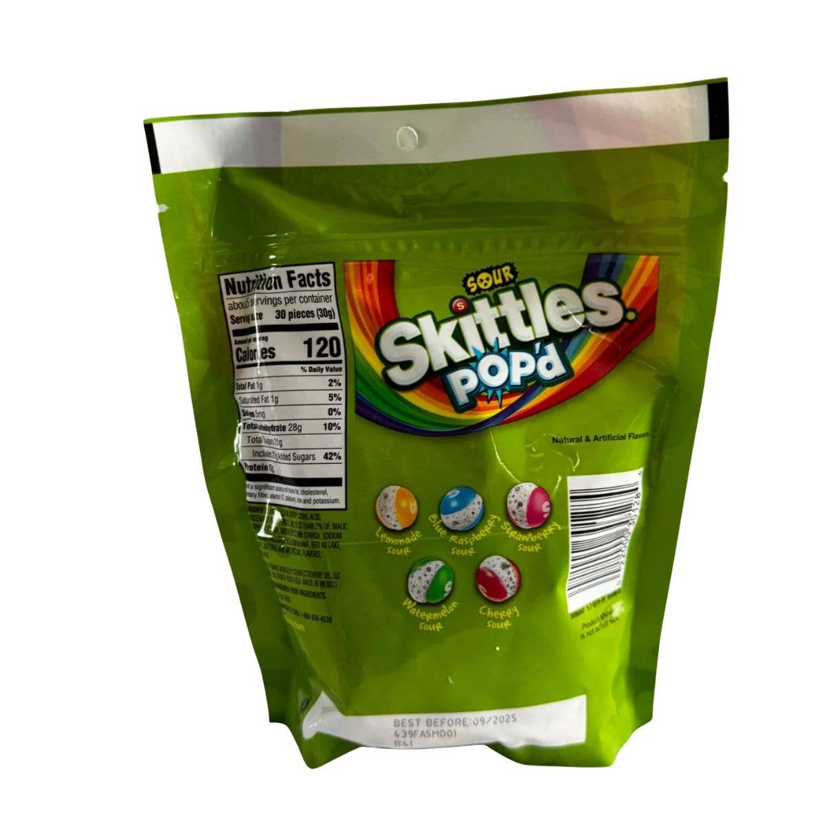 I Got Your Candy - Wholesale Hard Candy - Skittles Sour Popped Freeze Dried Candy 5.5oz - 6ct1