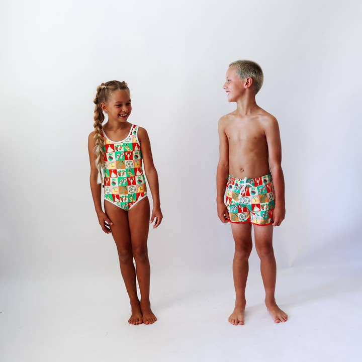 MA-ME-MI | ONE PIECE SWIM | BRAZIL IN SQUARES for wholesale by Minimalist Folk Co.