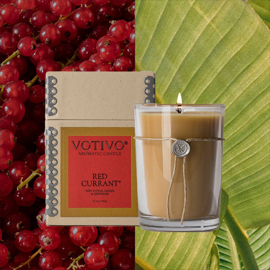 Votivo - Wholesale Jar/Filled Candle - Red Currant 6.8 oz Aromatic Candle1