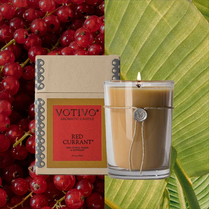 Votivo - Wholesale Jar/Filled Candle - Red Currant 6.8 oz Aromatic Candle1