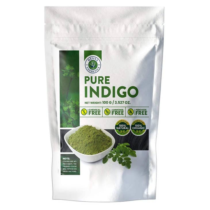 100% Organic Indigo Powder for Hair Dye, Black, Coloring, for Use with Pure Henna |100 Grams/| Henna Cosmetics