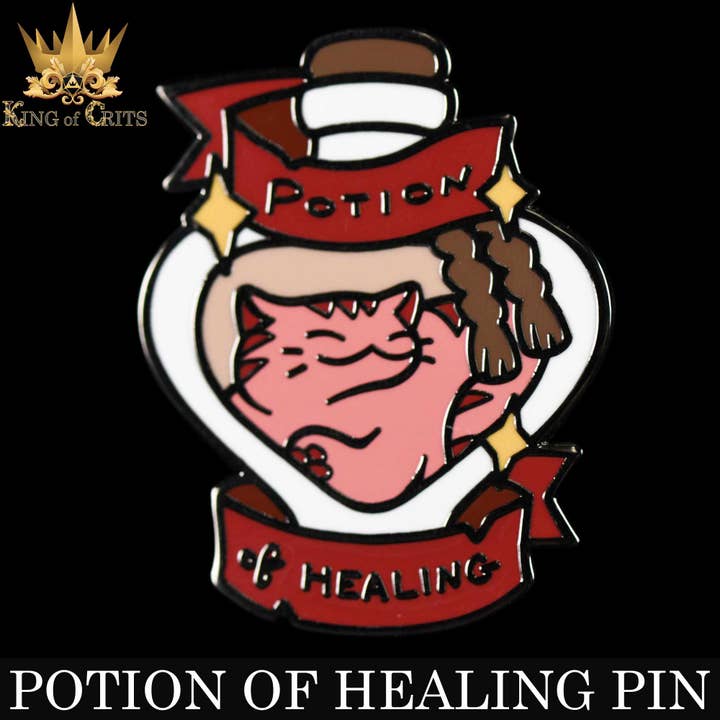 DNDDICE.COM - Wholesale Lapel Pin/Button - Potion of Healing (Enamel Pin)