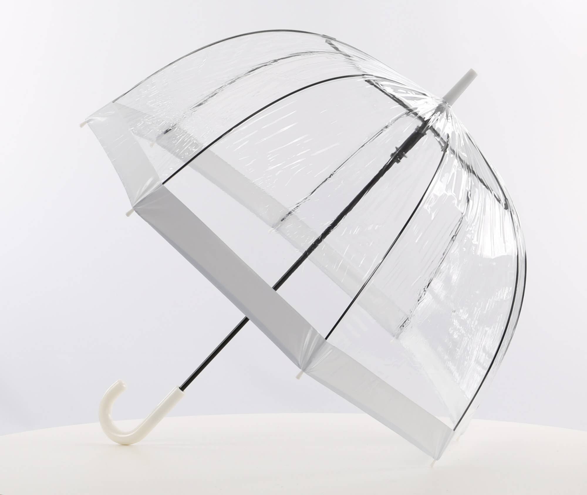 Everyday Clear Dome Vinyl Umbrella White - EDBCWH for wholesale on Faire