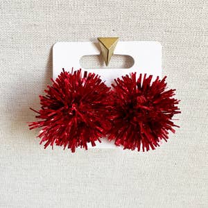 Pom pom earrings deals wholesale
