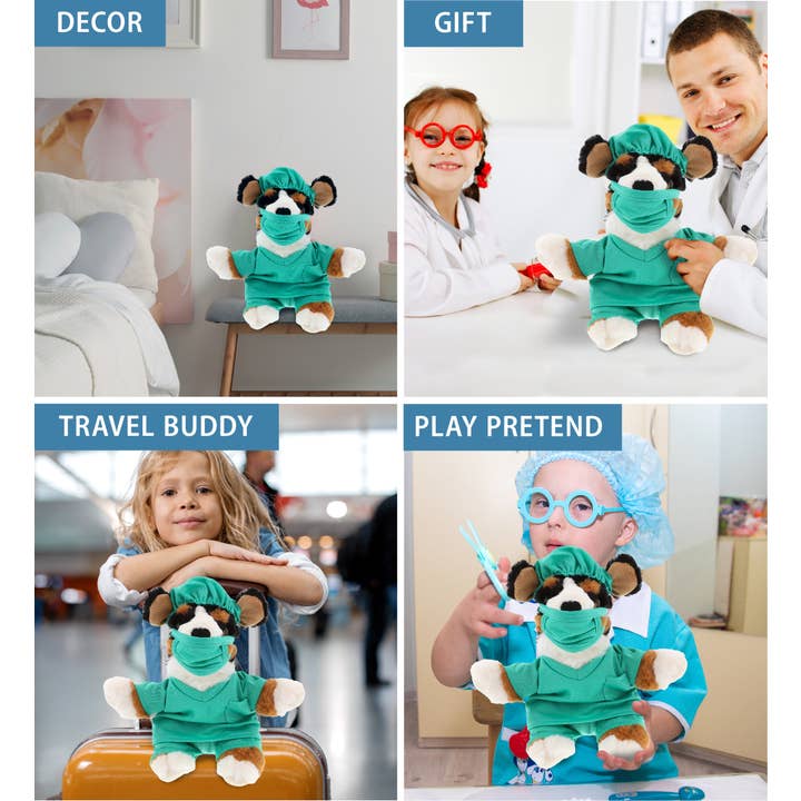 Cota Global – Engroshandel Plyslegetøj - Børn og baby – Plys Læge - Super Blød Plys - Berner Sennenhund