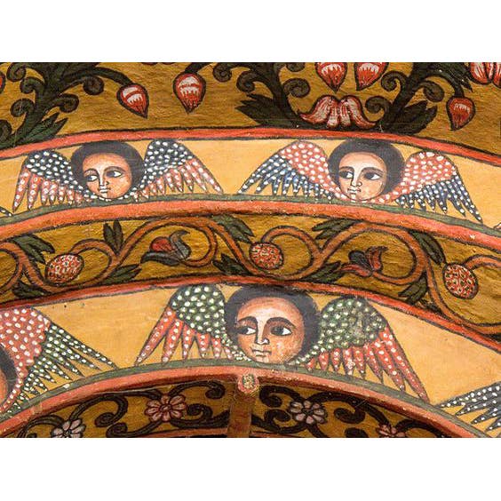 Deseta Design - Wholesale Bandana - Women's - Mystical Afro Angels Ethiopian-Inspired Bandana - Purple