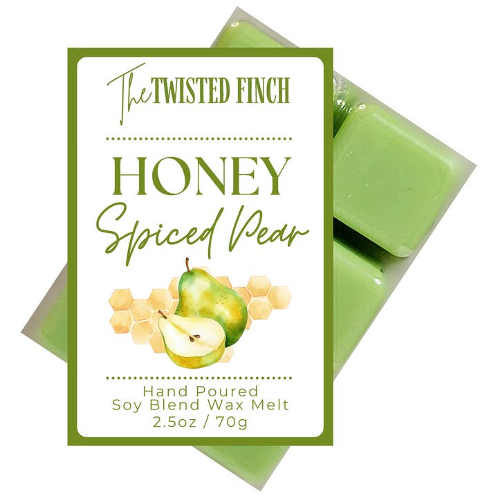 Honey Spiced Pear Wax Melt for wholesale by The Twisted Finch, LLC
