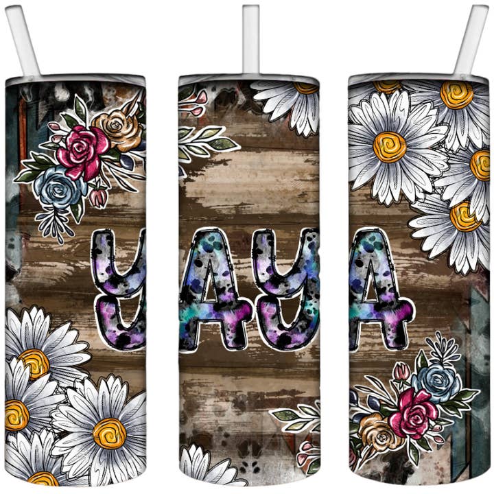 Yaya 20 oz Tumbler for wholesale by Perfectly Diverse Trendz, LLC