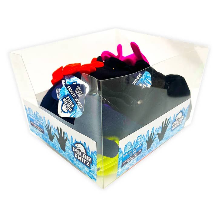Novelty Brands - Wholesale Gloves - Unisex - Polar Knitz Magic Winter Gloves Assortment - 18/Display1