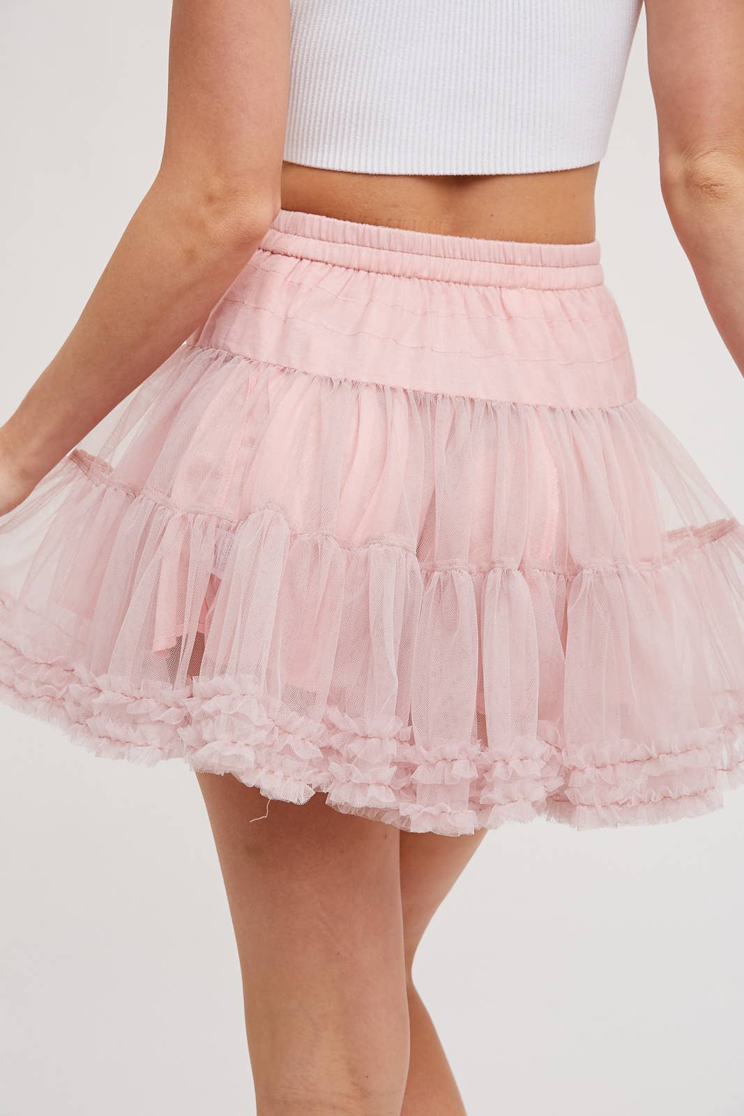 Peace Love Line – wholesale Skirt – Women’s – PL5952 - RUFFLE TIERED TULLE TUTU MINI SKIRT15