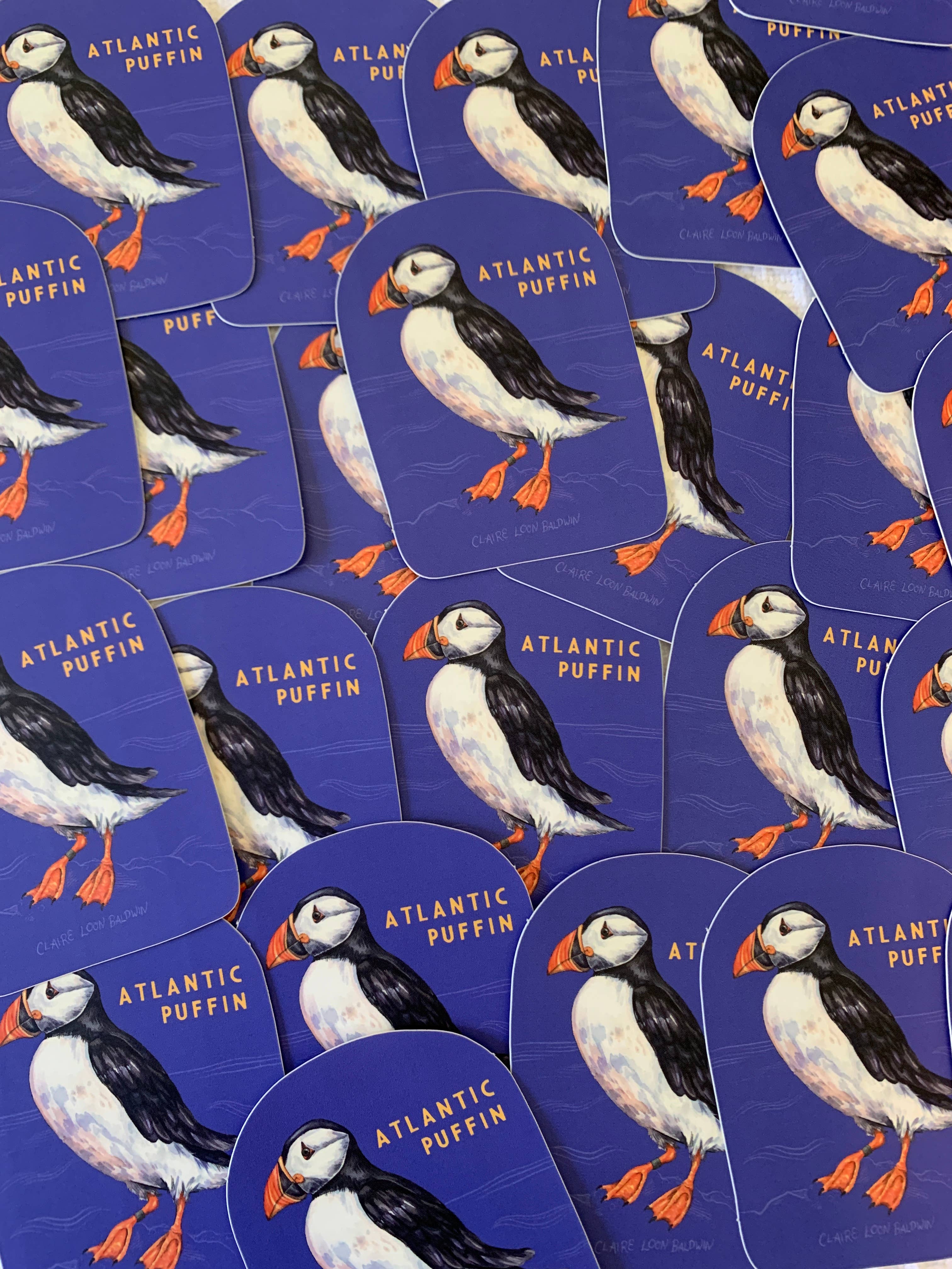 Claire Loon Baldwin Illustration - Wholesale Sticker - Puffin Sticker1