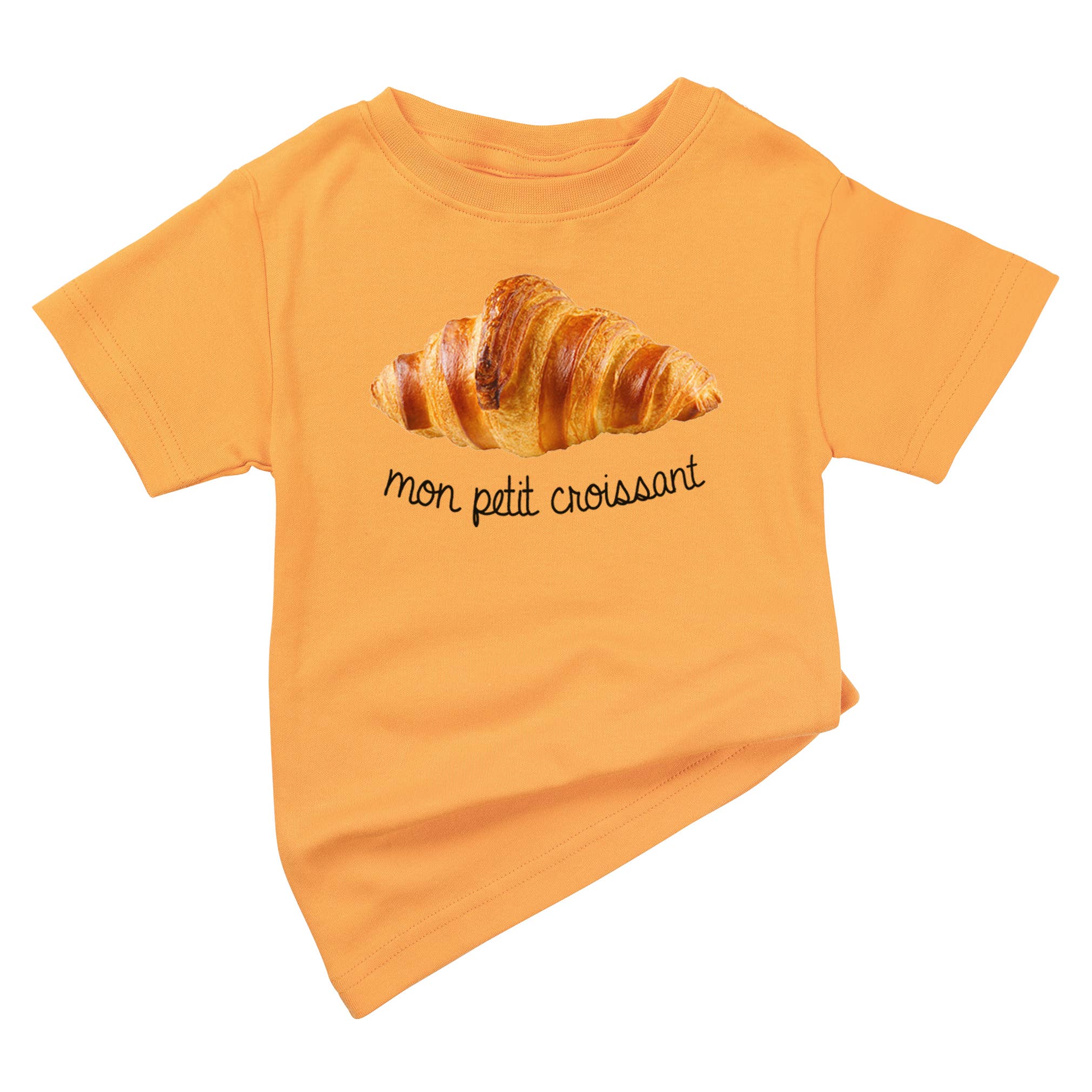 Spunky Stork - Wholesale Screen Printed T-Shirt - Kids - Mon Petit Croissant Organic Cotton French Baby Toddler Shirt3
