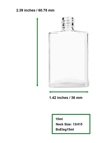 Best Bottles - Wholesale Atomizer Bottle - Elegant Glass Bottle with Sprayer - 15ml(Multiple Colors)17