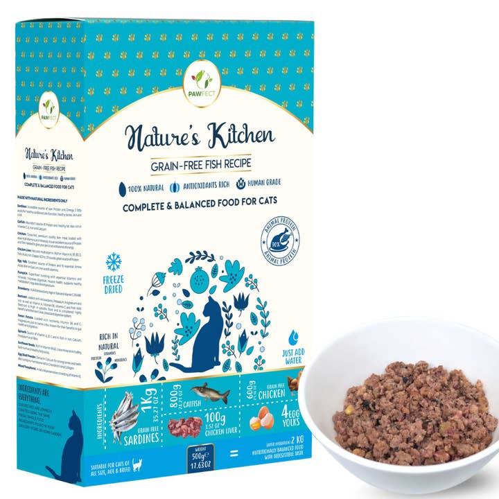 Pawfect Foods - Wholesale Voer - Kat - Pawfect Nature's Kitchen Fish Gevriesdroogd kattenvoer