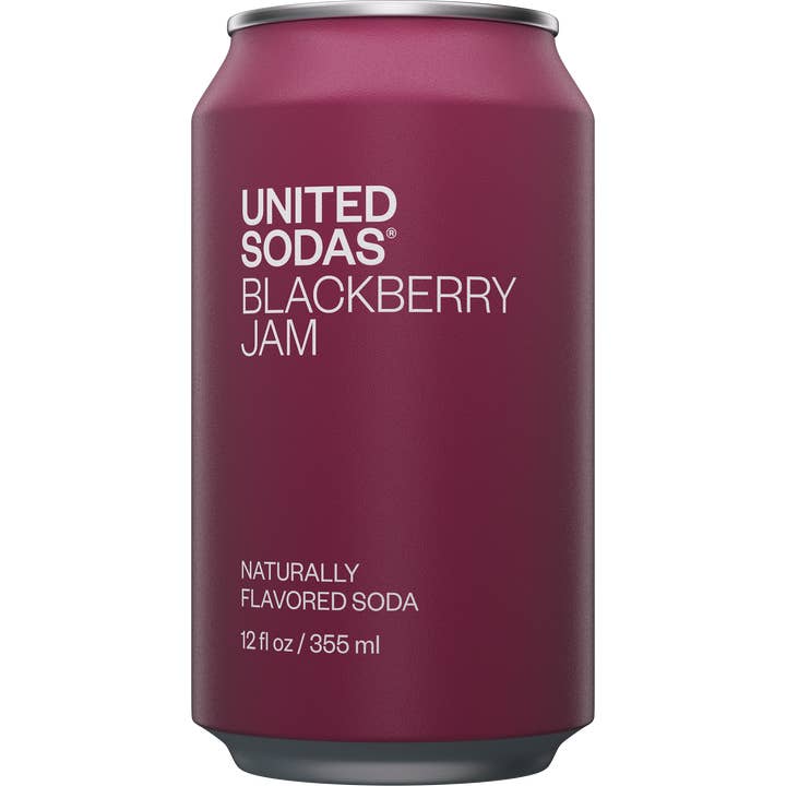 United Sodas - Wholesale Soda/Carbonated Drink - Naturally Flavored Soda - Blackberry Jam