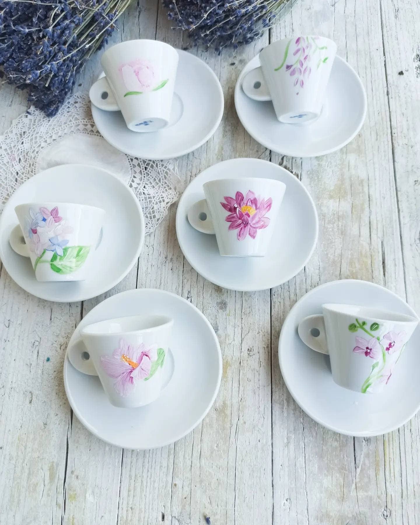 Lisa's Fairy - Wholesale Coffee Mug - Set of 6 Coffee Cups, Floral Coffee Cups5