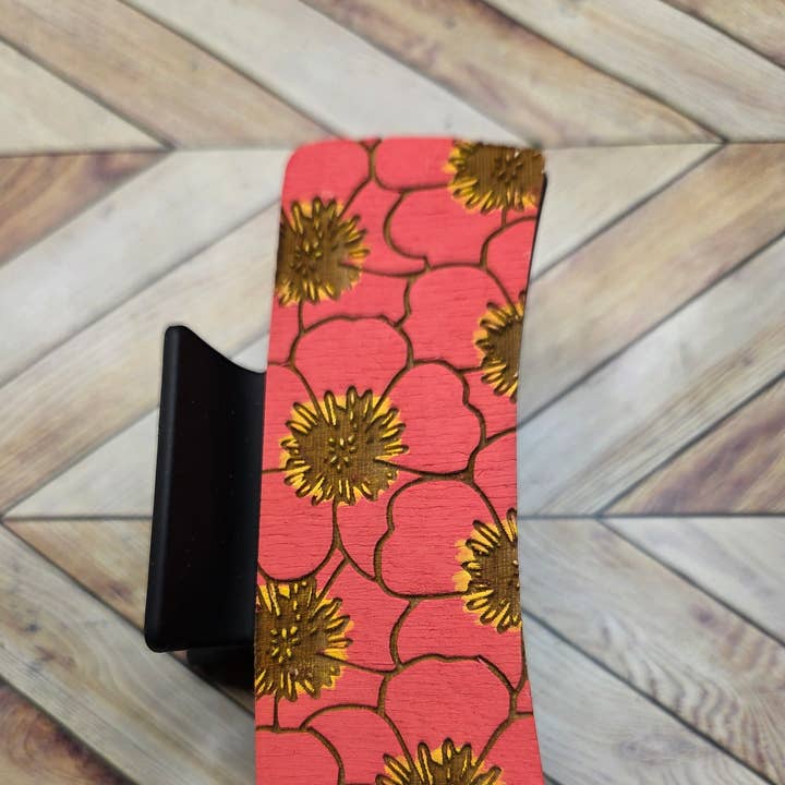Patterned Poppy Claw Clip for wholesale by Mars & Me
