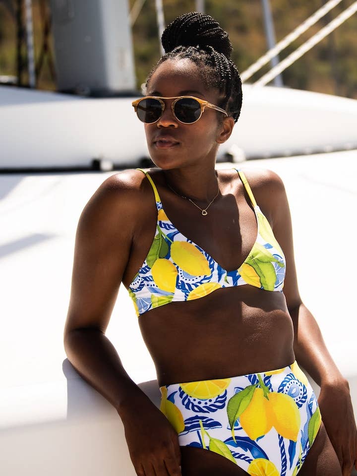 The Positano - High Waist Bikini Bottom for wholesale by Kenny Flowers