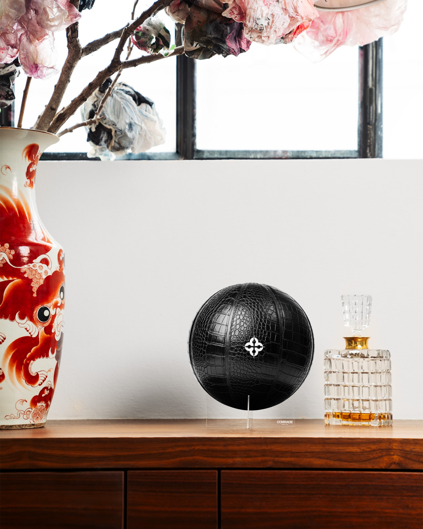 Comrade Berlin - Wholesale Decorative Tabletop Object - Croco Basketball (charcoal)4