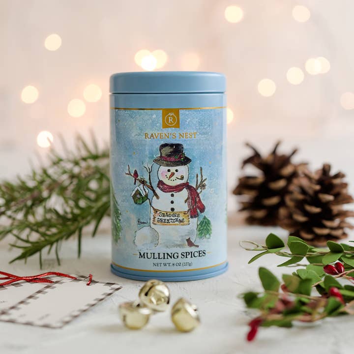 NEW! Snowman - Holiday Keepsake Tin for wholesale by Raven's Nest Gourmet