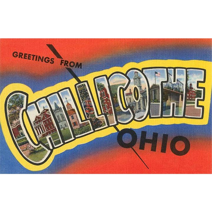 Postal OH-419 Saudações de Chillicothe por atacado de Found Image Press