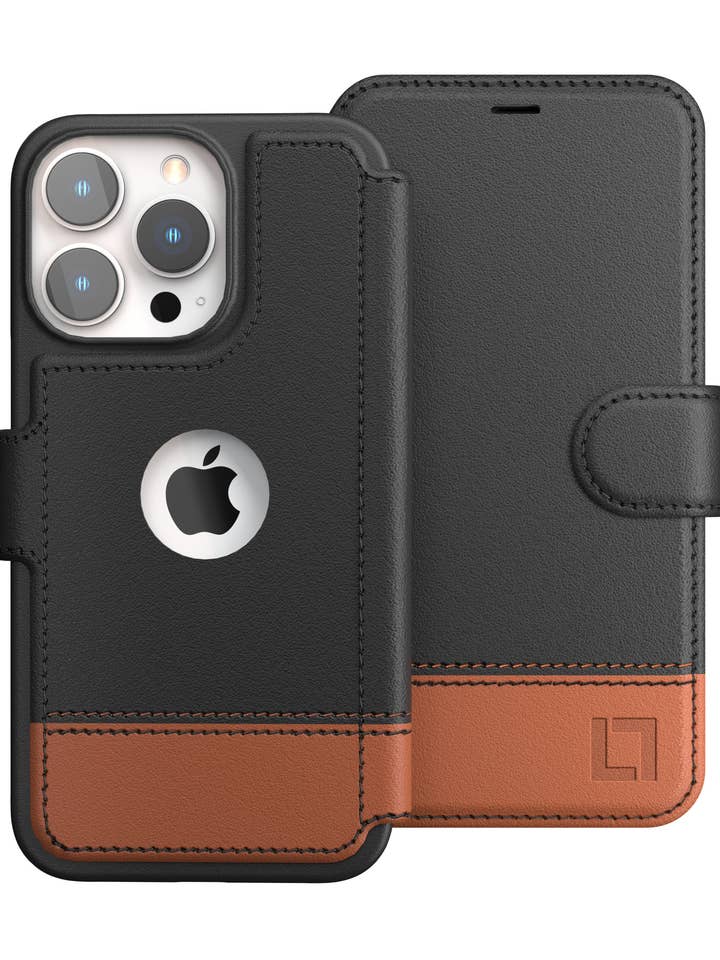 iPhone 15 Pro Max Leather Wallet Case - Smoky Cedar for wholesale by LUPA Legacy