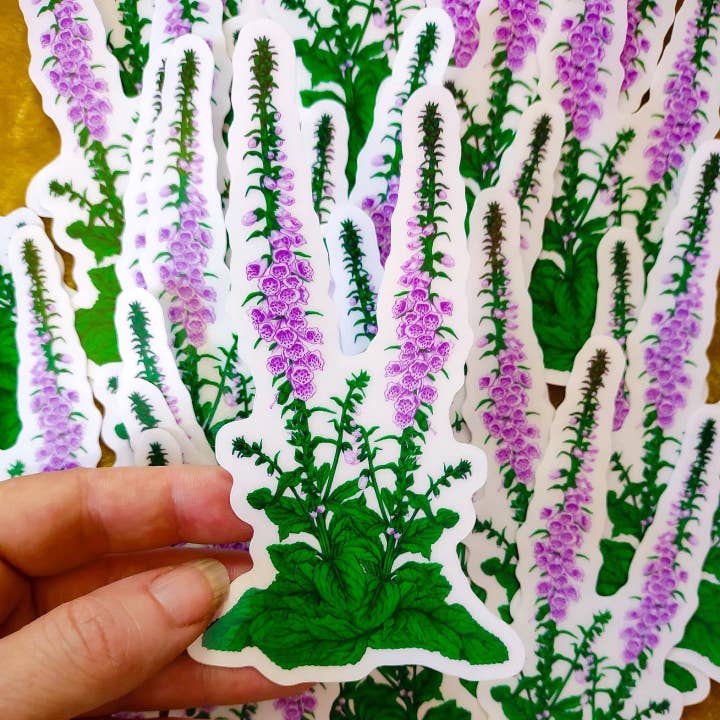 Foxglove Sticker for wholesale by Psychedelic Lens