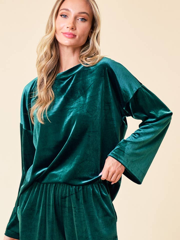 LMT4249-Casually into Velvet Top for wholesale by lovely melody