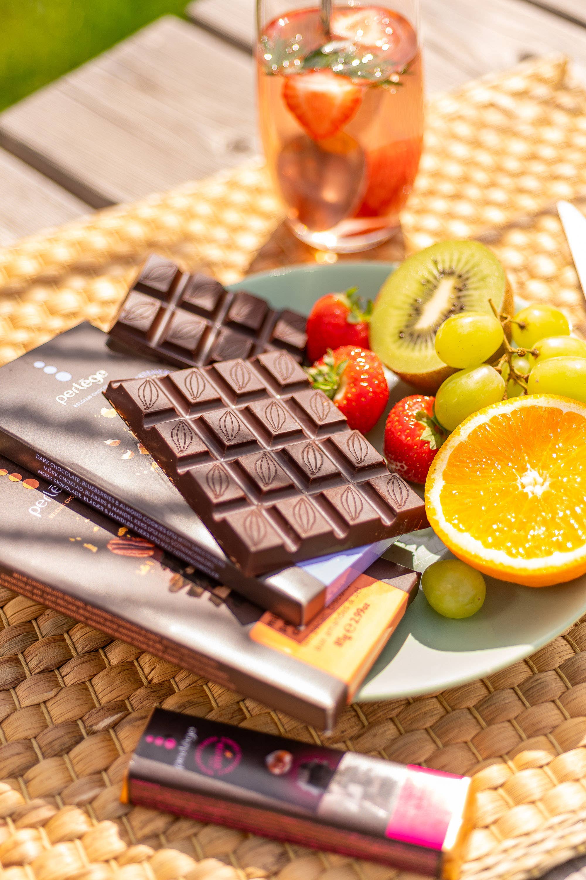 Perlège - Wholesale Chocolate - Dark Chocolate & Orange Tablet (85g - pack of 12)1