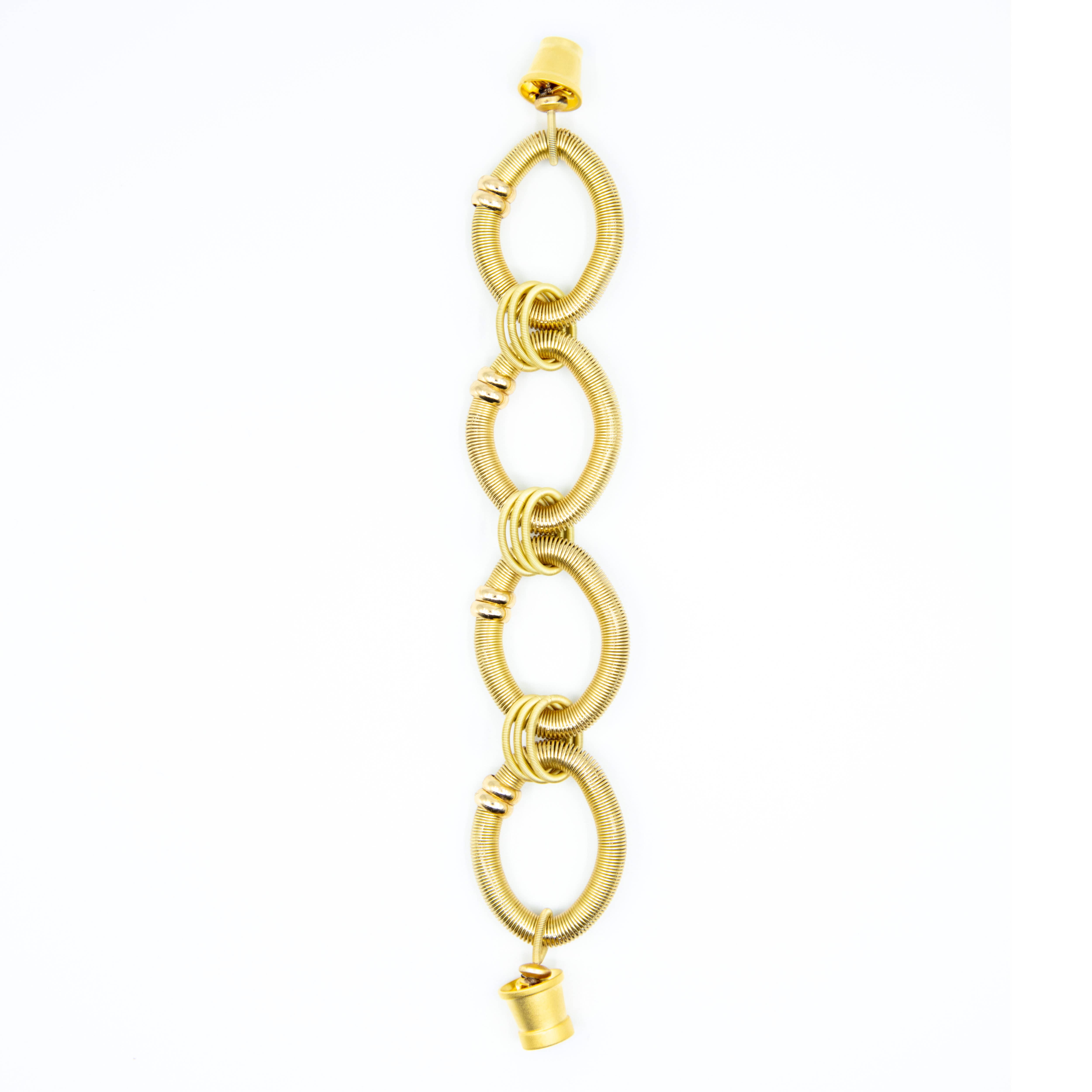 Sea Lily – wholesale Länkar och kedjearmband – 939 G-BR - stora diamant guld tråd ringar armband0