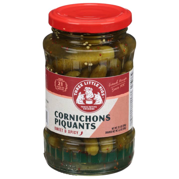 Cornichons Piquants - "Spicy" for wholesale by Three Little Pigs