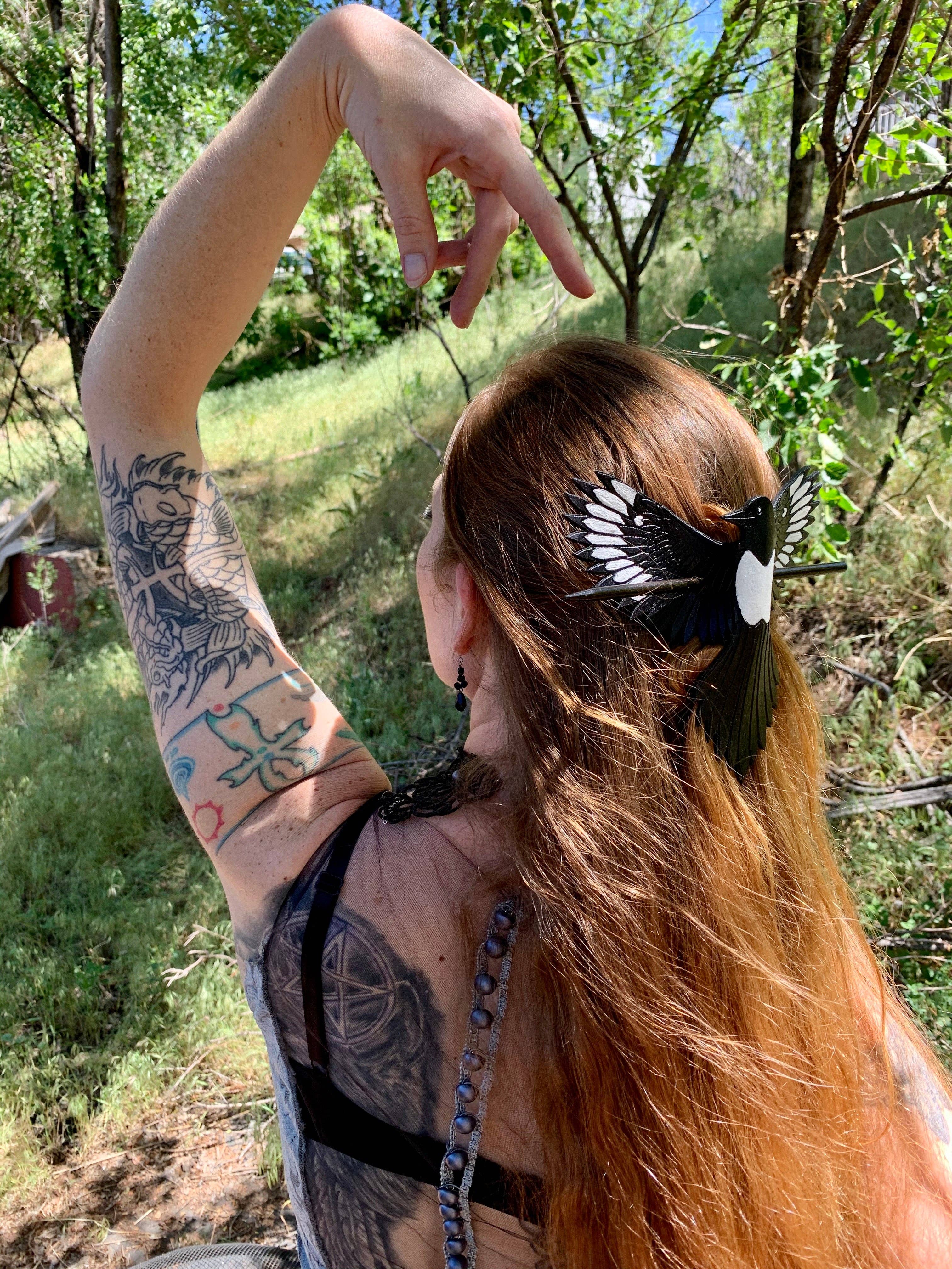 Hart & Horn - Vendita all'ingrosso Fermaglio per capelli - Donna - Scivolo per capelli Magpie7