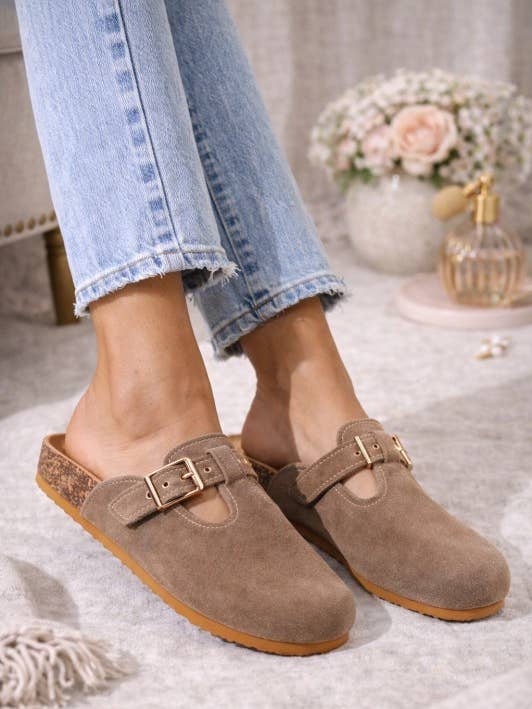 Clogs Flatbed Slip On Microfiber Maryjane Comfort for wholesale by Azarayah