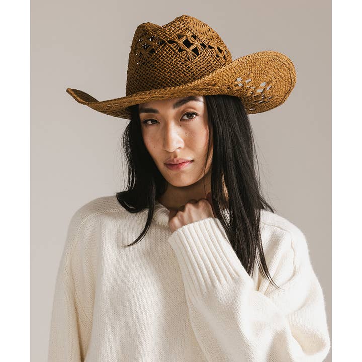 Gigi Pip - Wholesale Cowboy Hat - Women's - Remy Vented Straw Cowboy Hat1