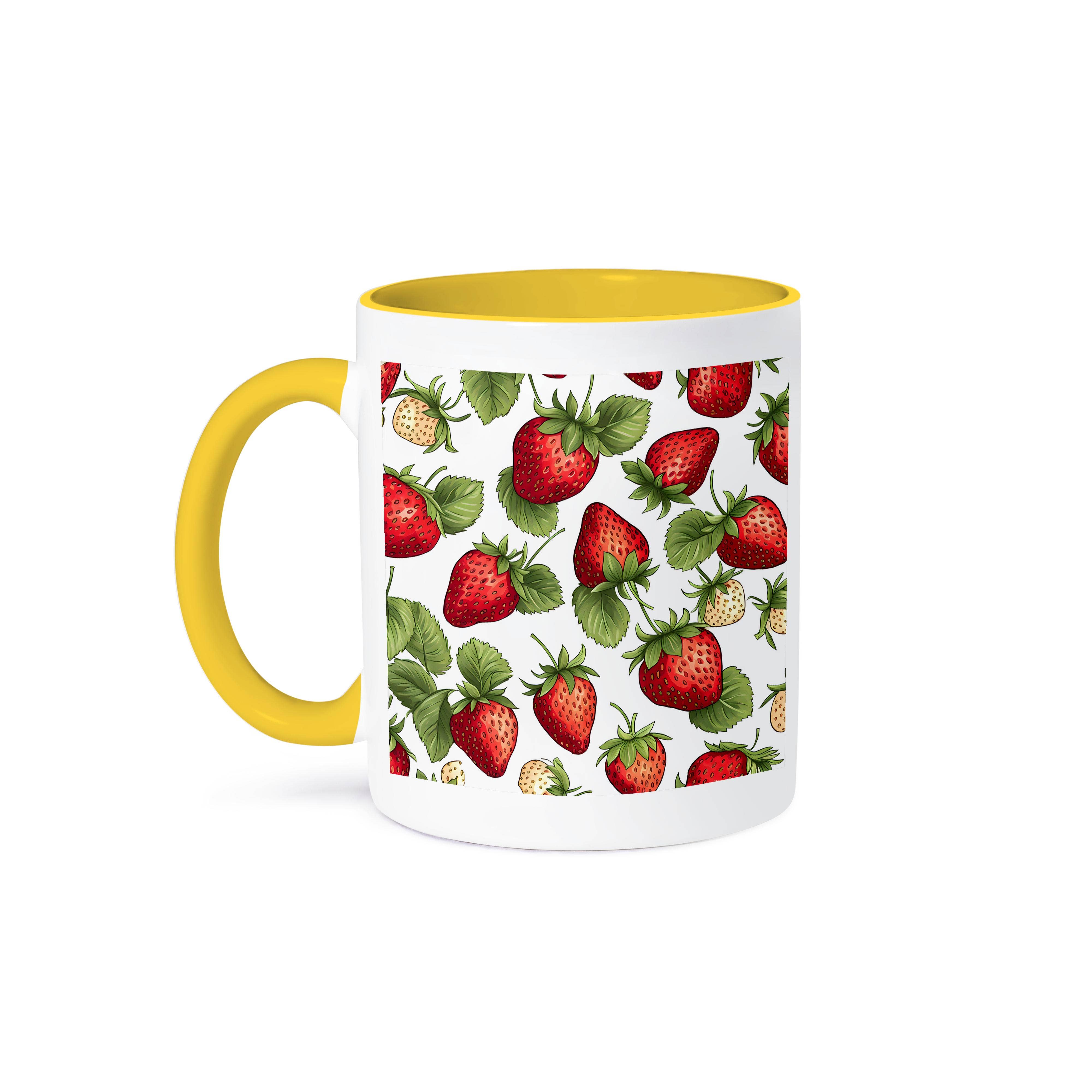 3dRose - Wholesale Coffee Mug - 3dRose, Cute Strawberry Background, Mug0