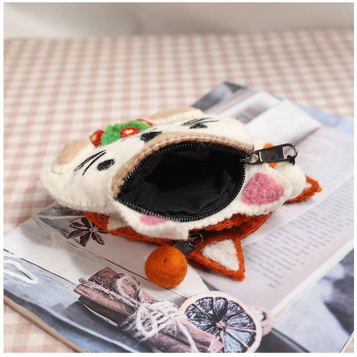 Tourtiwi - Wholesale Coin Purse - Women's - Handmade Felted Wool Animal Wallets Coin Purse6