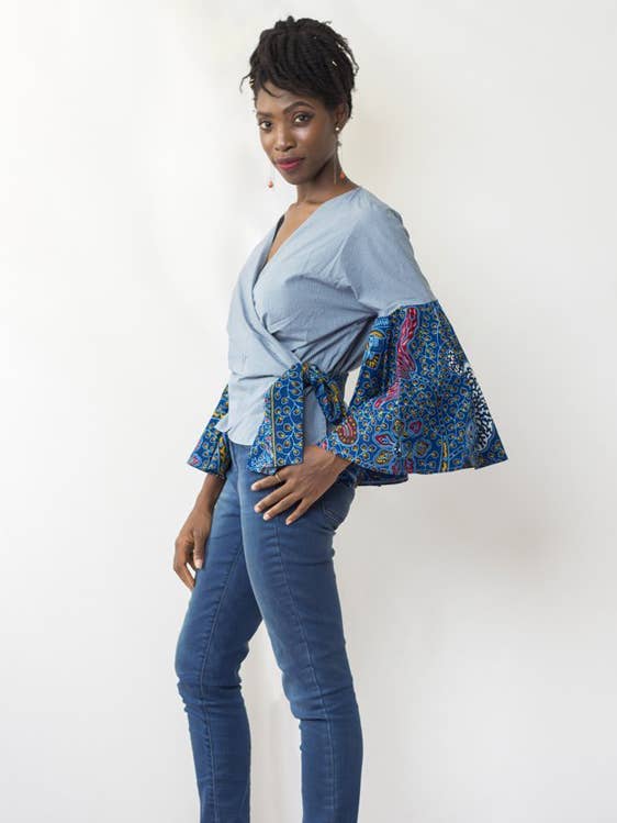 Top à manches évasées pour la vente par Cadling Fashions Ltd