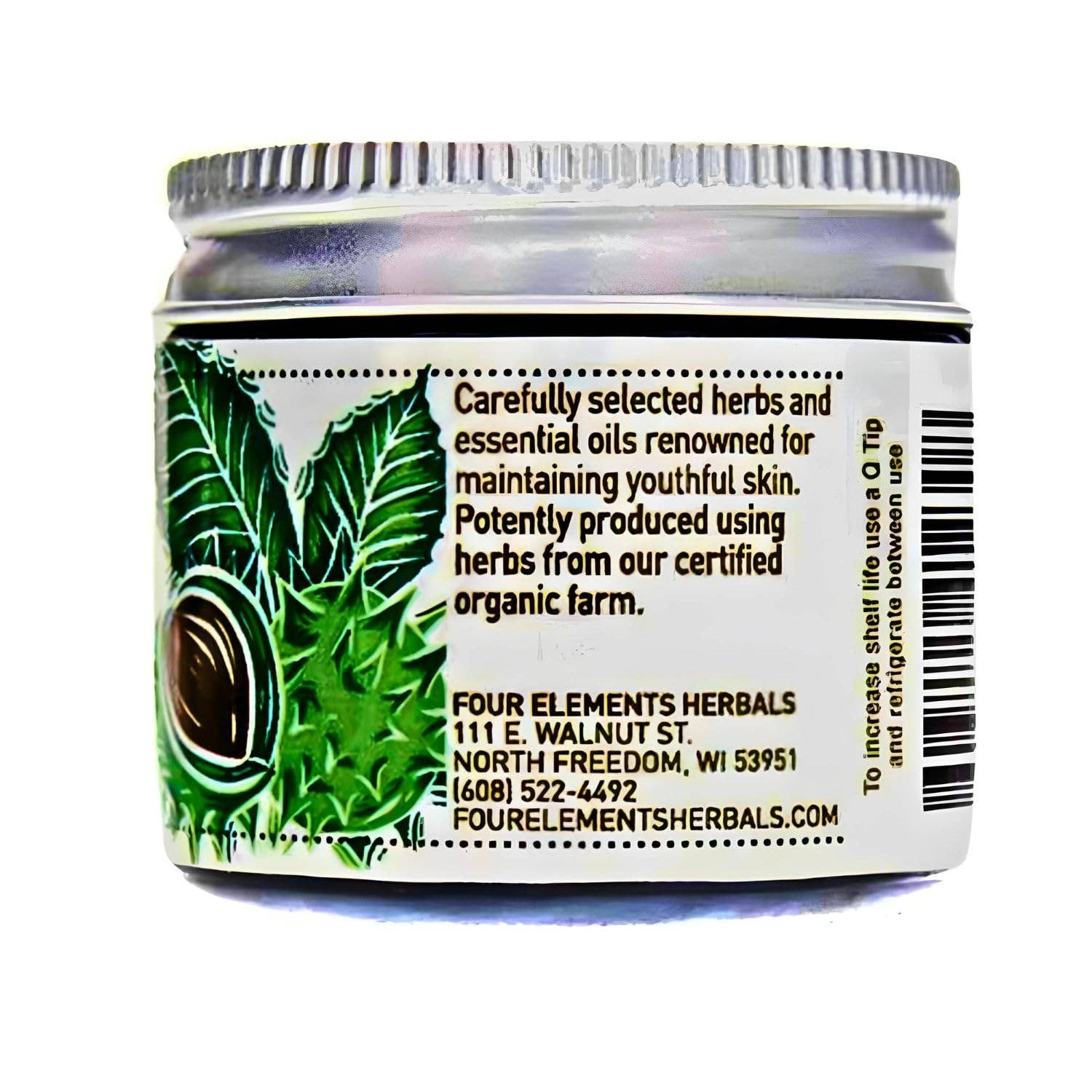 Four Elements Organic Herbals - Wholesale Body Cream/Lotion - Look! Toning Vein Cream - 2 oz3