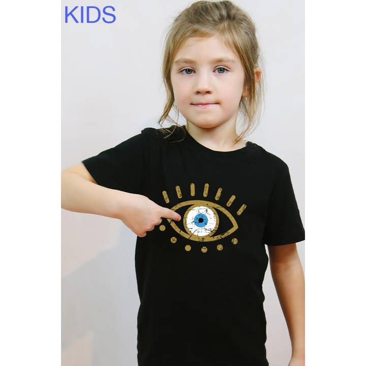EYE FASHION GRAPHIC KIDS T SHIRT for wholesale by nobarand