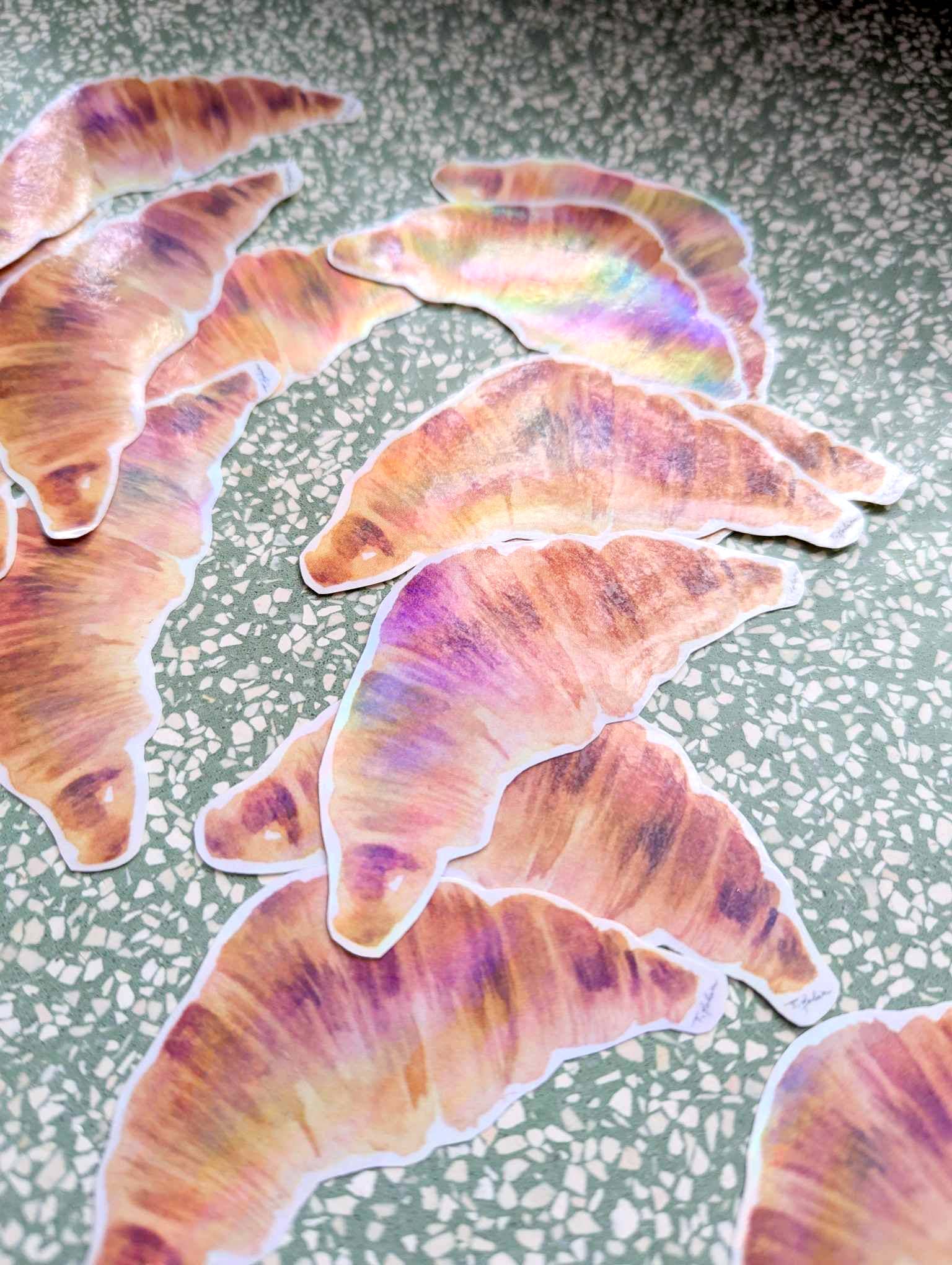 Tifalia - Vente Autocollant - Sticker holographique "Croissant4
