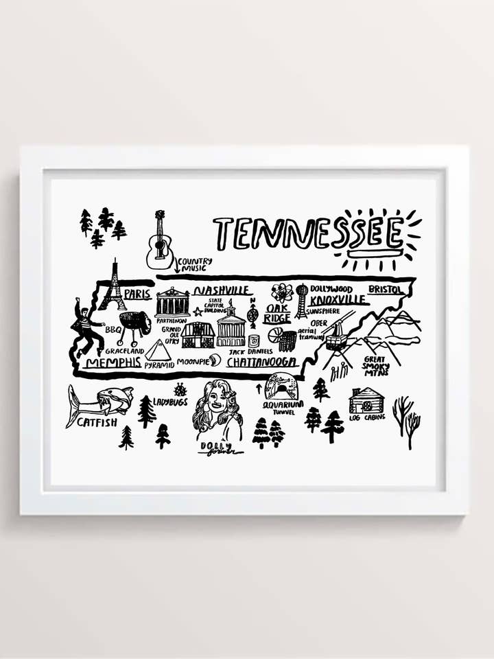 Tennessee Print for wholesale by People I've Loved