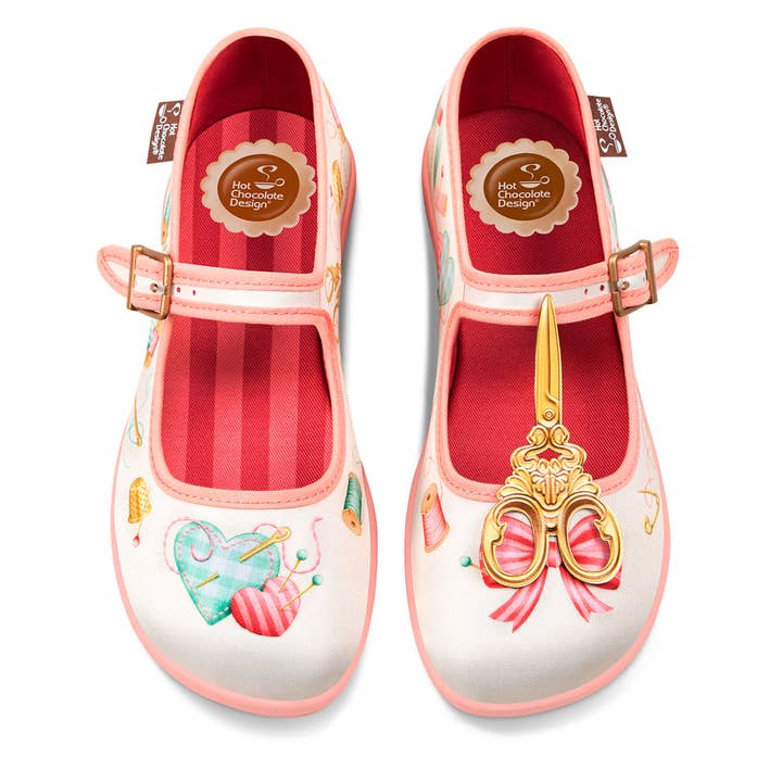 Chocolaticas® Tailor Made Women's Mary Jane Flat for wholesale by Hot Chocolate Design