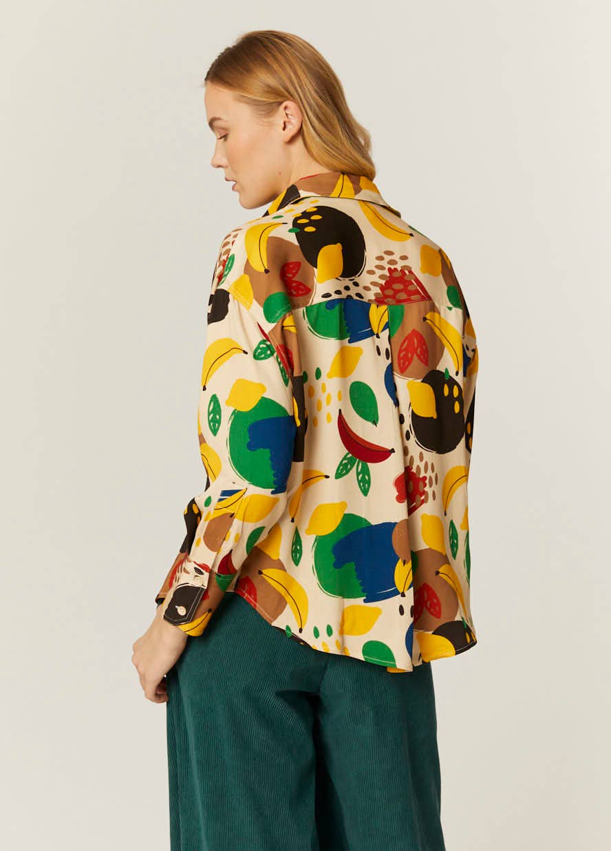 Pepaloves - Wholesale Button Down Shirt - Women's - CAMISA OVERSIZE FRUITY FALL4