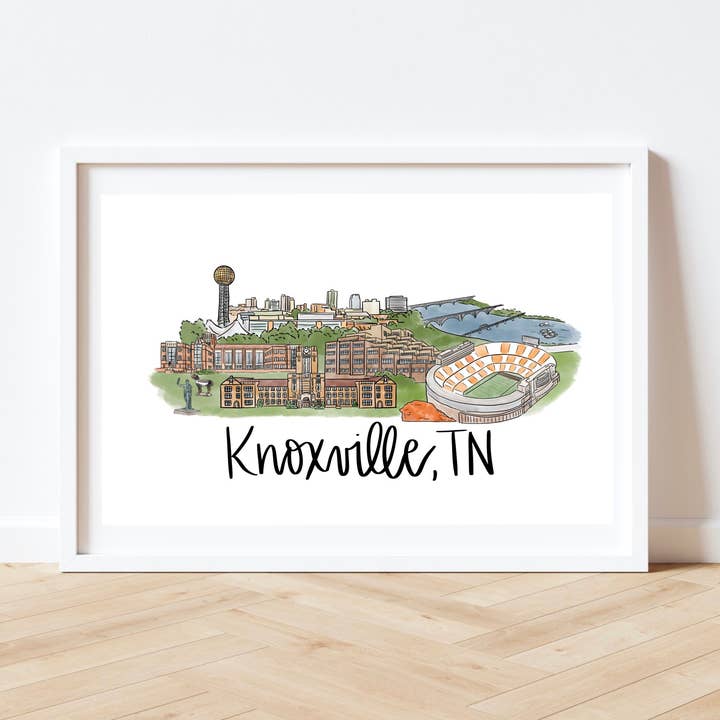 Thirteenwinks – wholesale Art print – Knoxville, TN Tennessee Skyline Art Print 11x17