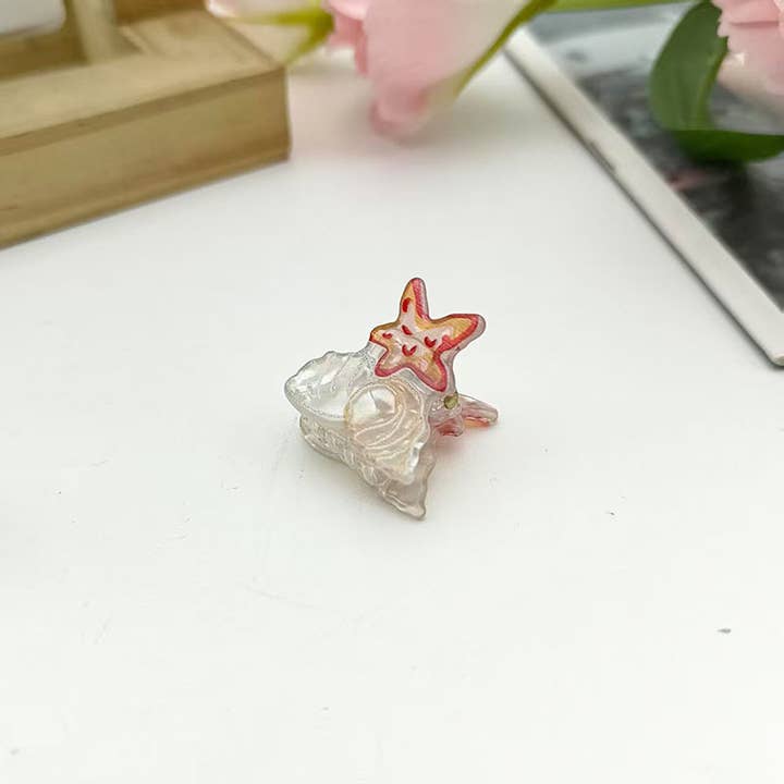 SoapElenGlen - Wholesale Hair clip – Women’s - Cute Ocean World Mini Hair Clips, Sea - Inspired Hair Claw5