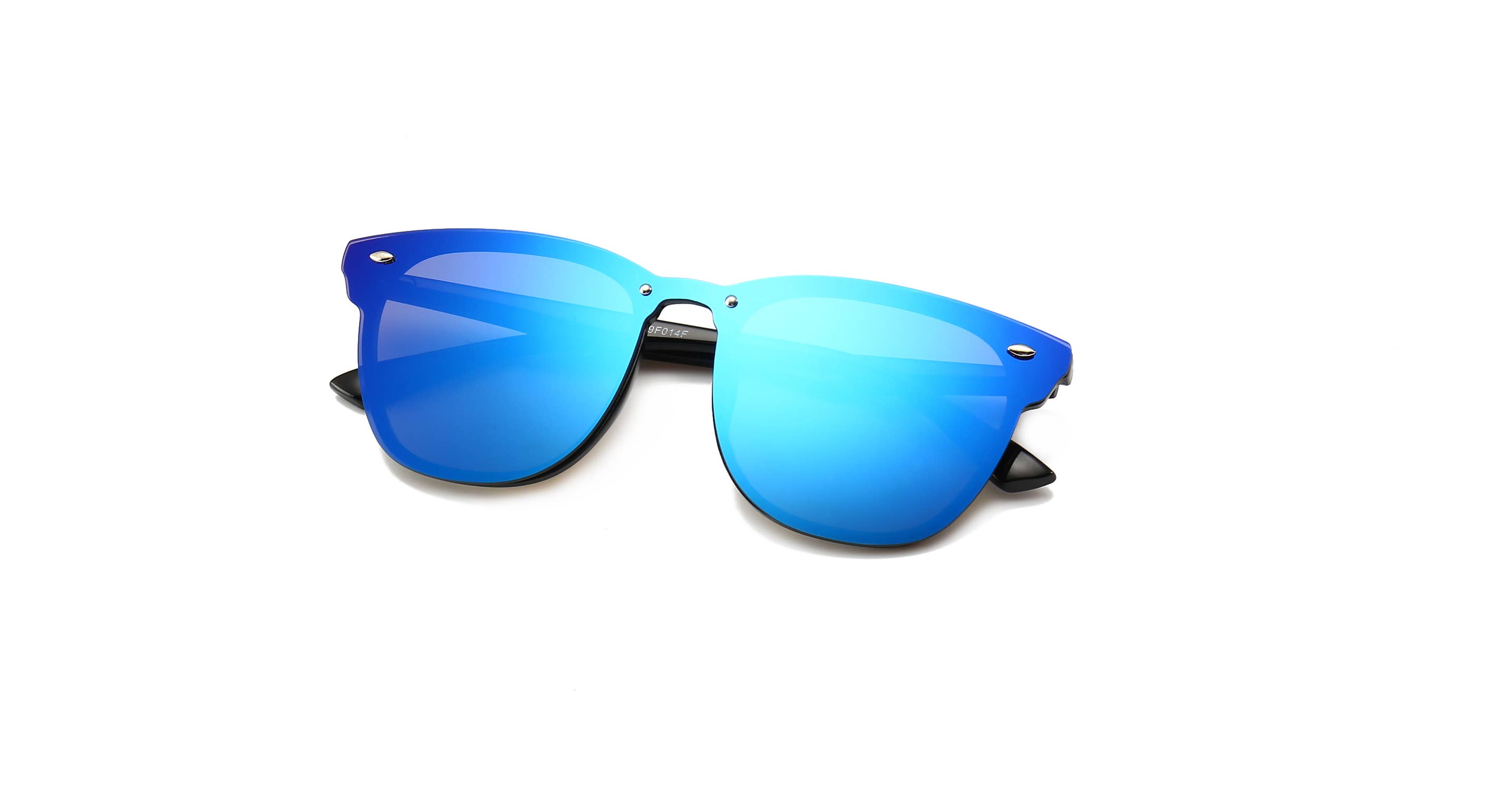 Trio Trading - Wholesale Sunglasses - Unisex - Unisex One Piece Mirrored Lens Sunglasses Assorted 12 Pack6